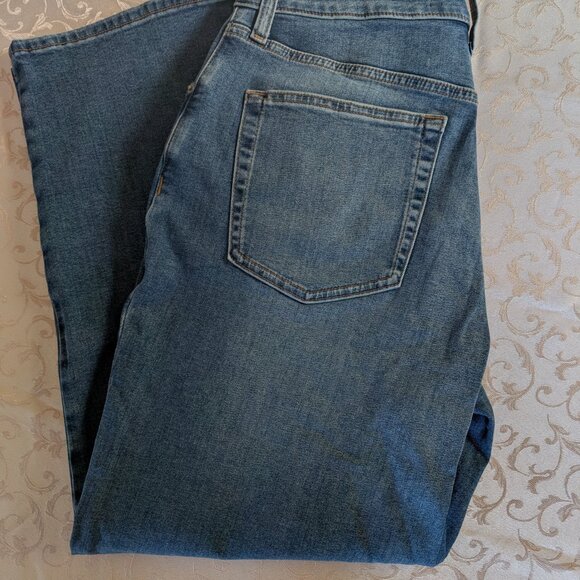 32W x 27L Women's CALVIN KLEIN stretch denim High rise straight leg jeans - Picture 3 of 5